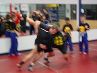 Olympic wrestler Ken Sheets shows takedowns.